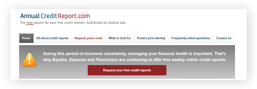 如果你的社会安全卡被盗，请透过Annualcreditreport.com仔细检查你的信用报告。